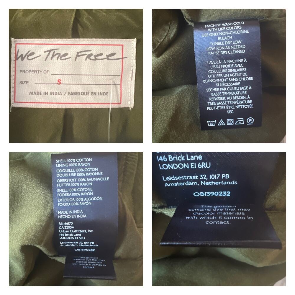 Free People We The Free Rebel Knit Moto Jacket In Olive Sparrow Size S - Picture 8 of 11
